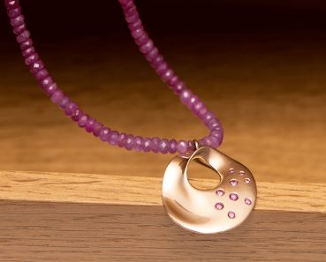 Collier "pinker Sternenhimmel"